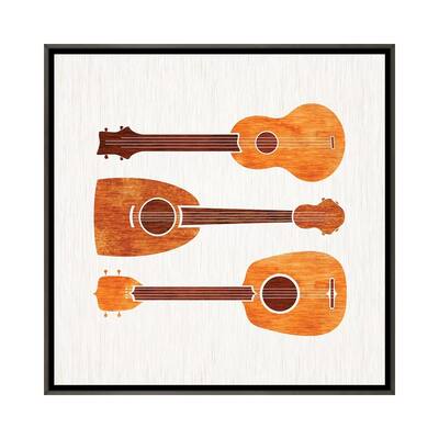 iCanvas "Hawaiian Ukuleles" by Modern Tropical Framed