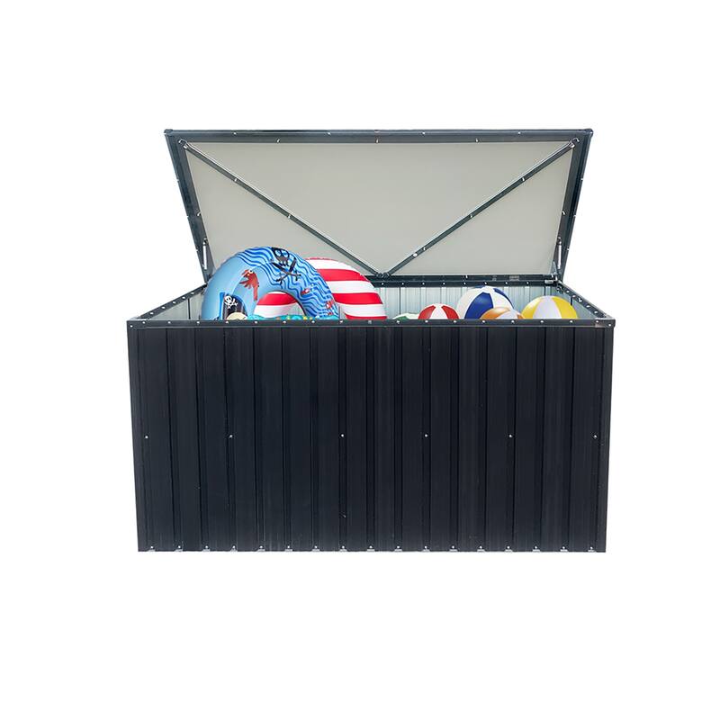 Metal Outdoor Metal Storage Box For Black Storage - 1 - Black