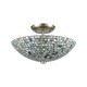 preview thumbnail 2 of 3, Elk Home Capri 16 " Wide 3-Light Semi Flush Mount Light Fixture - Satin Nickel, 10551/3