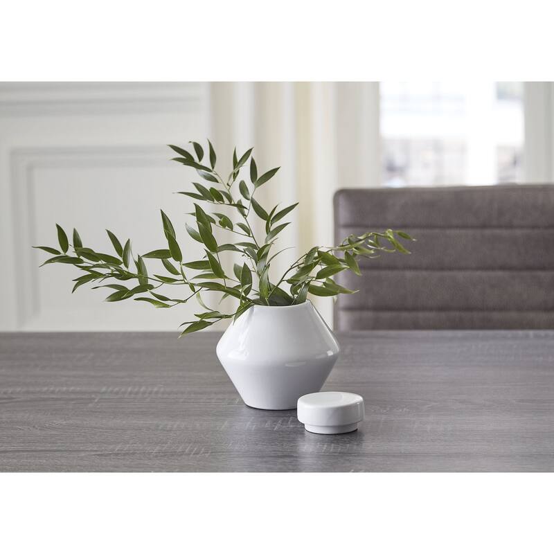 Signature Design by Ashley Domina White Jar (Set of 2)