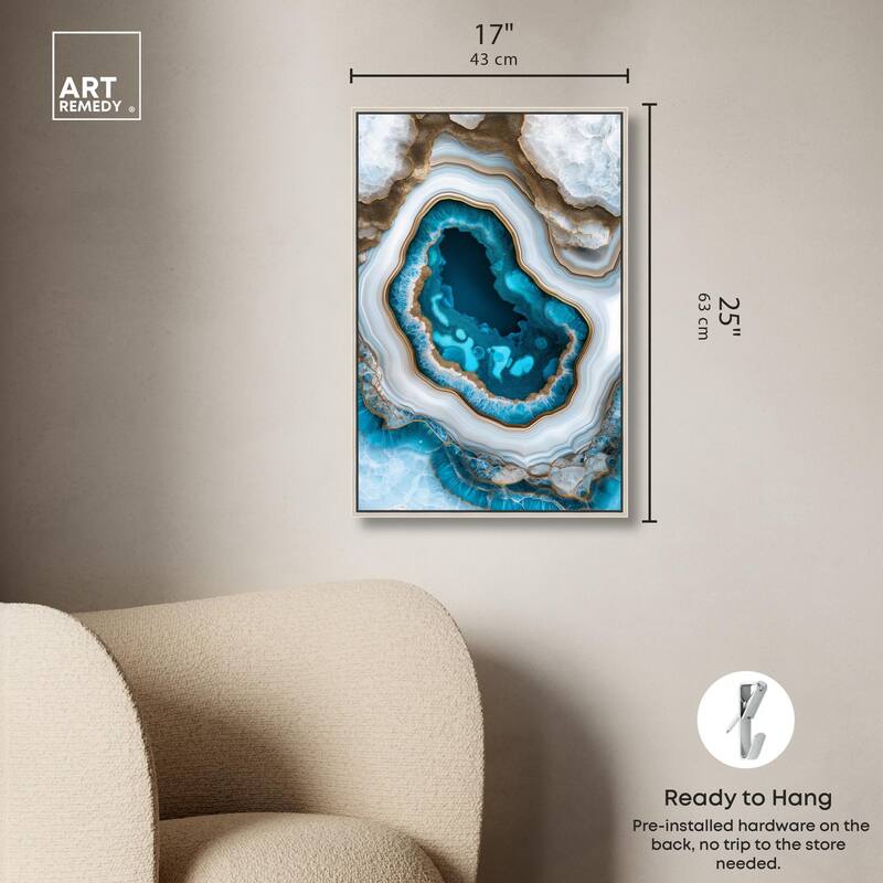 Gilded Geode Eye III Canvas by Art Remedy