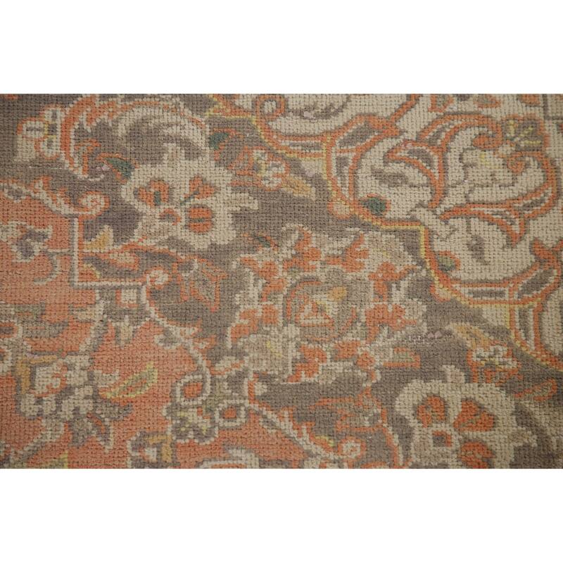 Traditional Kashan Persian Rug Hand-knotted Vintage Wool Carpet - 8'4" x 11'5"