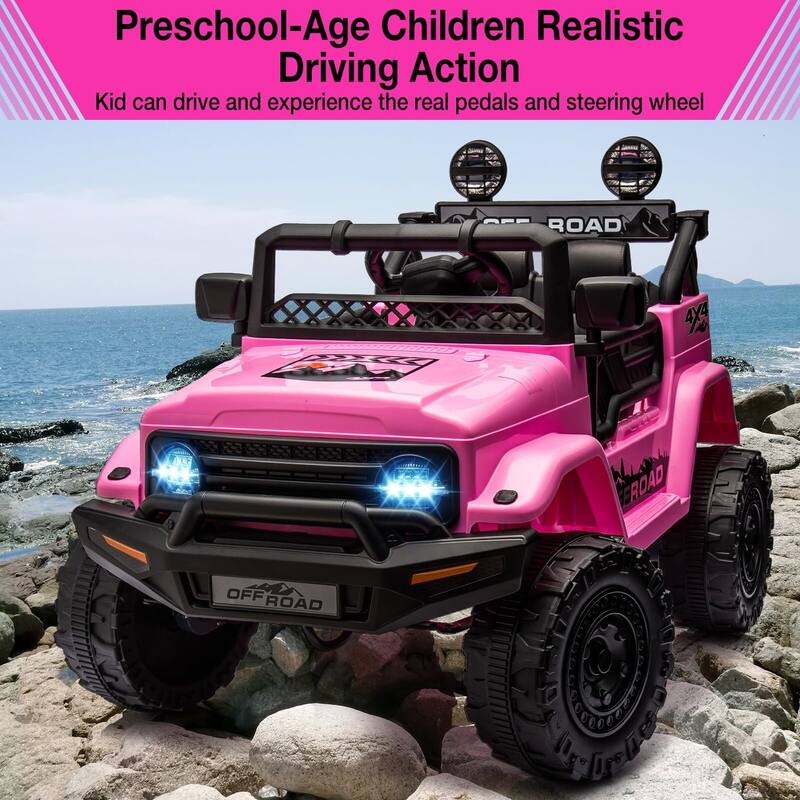 Kids Ride On Truck Car w/Parent Remote Control
