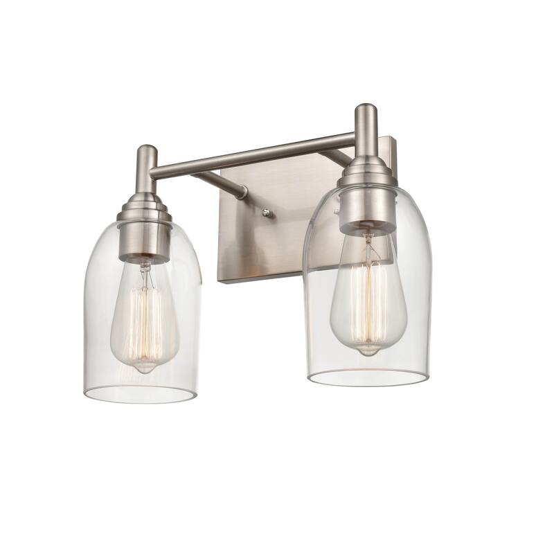 Millennium Lighting Arlett 2 Light Vanity Fixture in Modern Gold or Brushed Nickel
