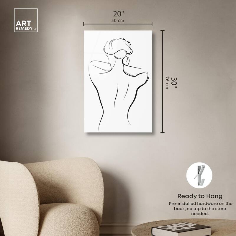Woman in Contour II Acrylic by Art Remedy, Ready to Hang