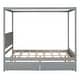 preview thumbnail 12 of 30, Full Size Wood Canopy Bed with two Drawers