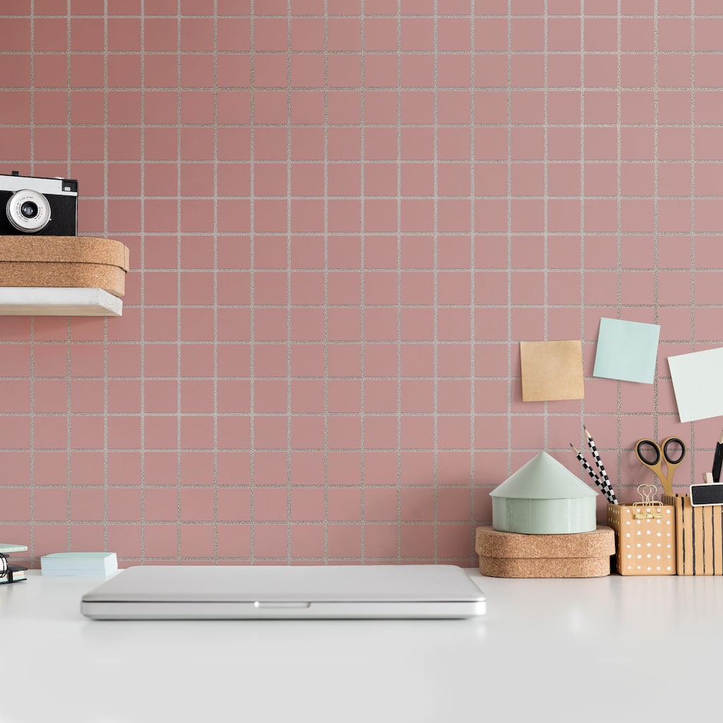 Merola Tile Vaudeville Taco Pink 1-5/8" x 1-5/8" Porcelain Floor and Wall Tile - Case (25 Tiles)