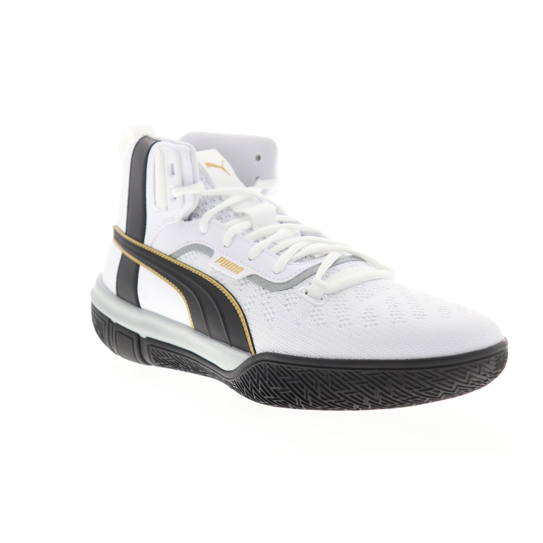 black and white puma basketball shoes