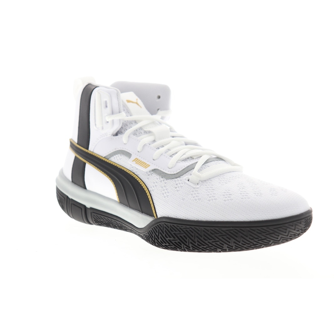 white puma basketball shoes