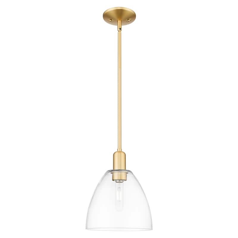 Innovations Lighting Endless Possibilities Arcadia - Bristol - 1 Light 9" Stem Hung Mini Pendant - Clear/Satin Gold