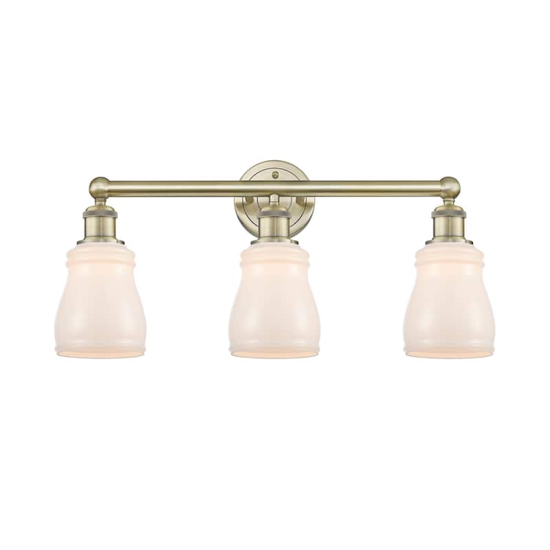 Innovations Lighting 616-3W-12-23 Ellery Vanity Ellery 3 Light 23" - Antique Brass / White