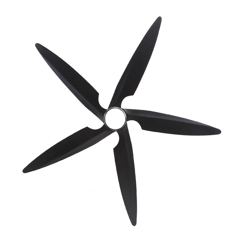 GetLedel 54" Solid Wood 5-Blade Ceiling Fan with Dimmable LED and Remote Control
