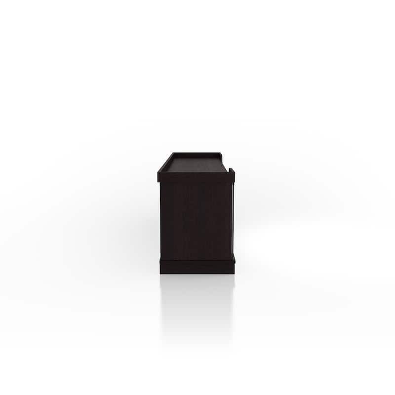 Dellie Contemporary Espresso 71-inch Multi-functional Storage TV Console by Furniture of America