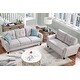 preview thumbnail 1 of 16, Modern Design Loveseat and 3-Seat Sofa, Living Room Sofa Set Linen Upholstered Couch Furniture for Home, Easy Assembly