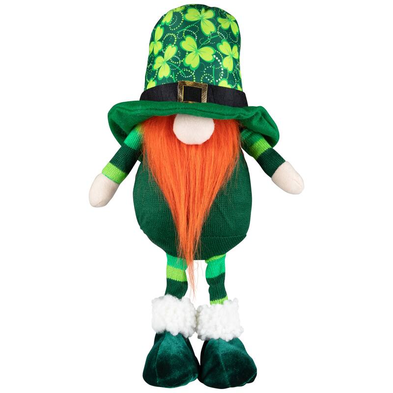 Standing Shamrock St Patrick's Day Gnome - 12.5"