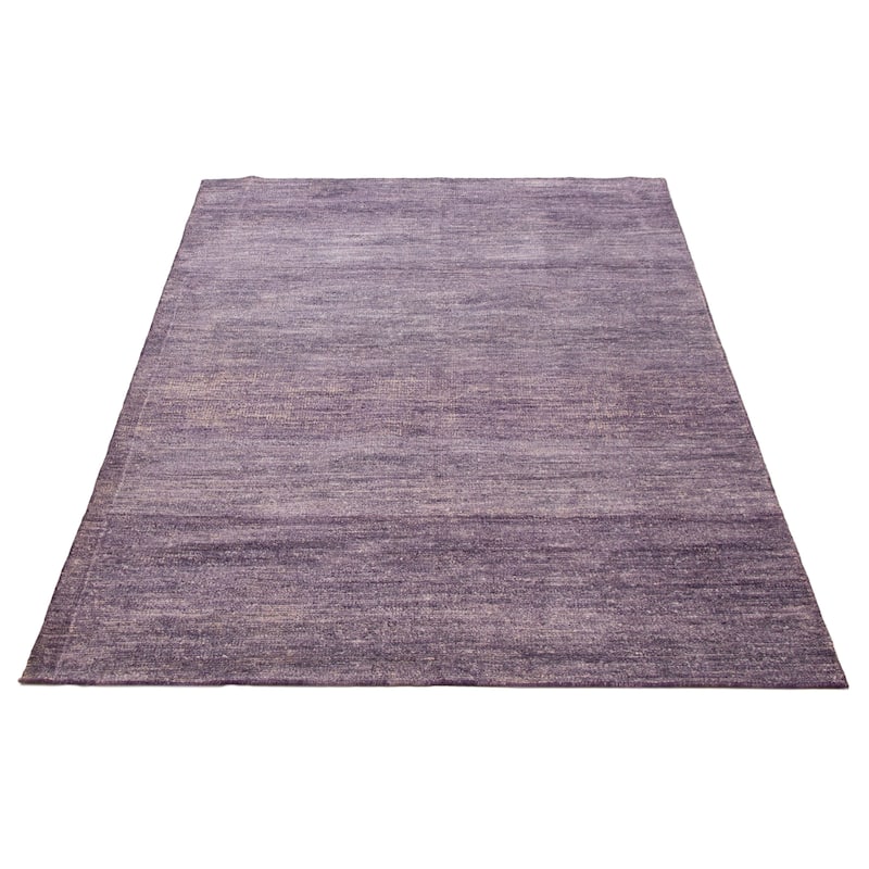 ECARPETGALLERY Hand-knotted Loreto Purple Silk Rug - 5'11 x 8'10