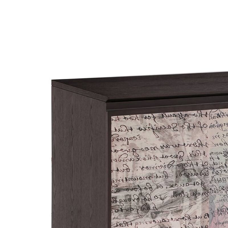 Cid Pevo Sideboard Buffet Cabinet, Smoke Ash Gray, 71 Inch, 3 Doors