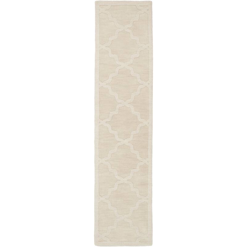 Hand-Tufted Amy Tone-on-Tone Lattice Wool Rug