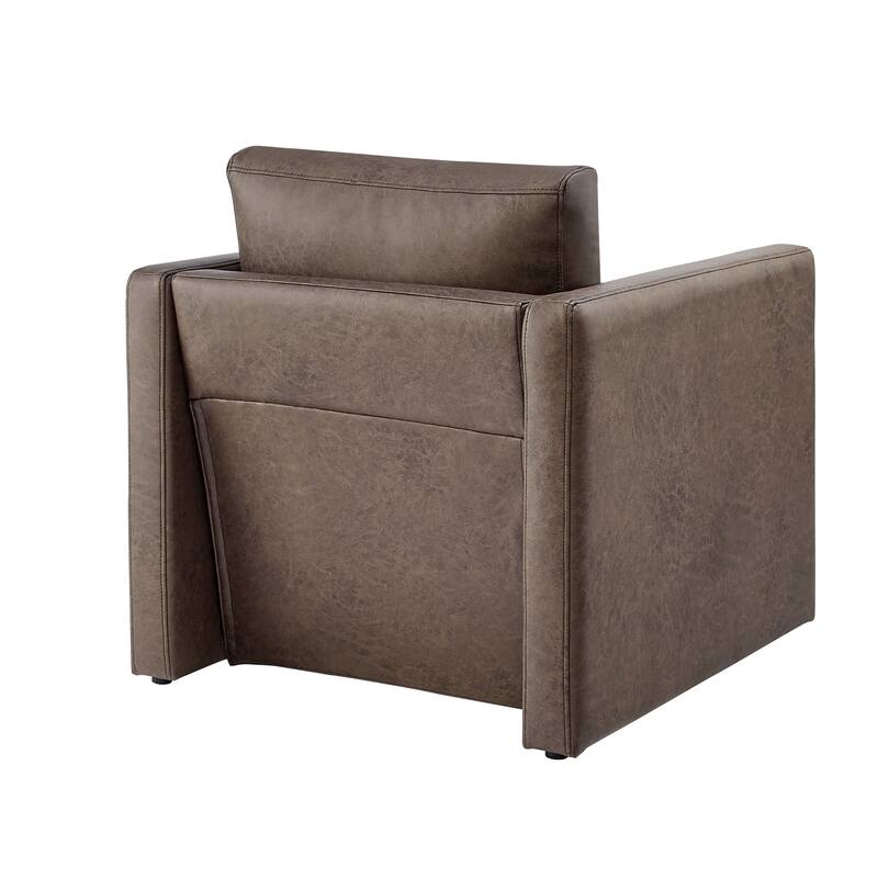 Tovara Vegan Leather Arm Chair by Greyson Living