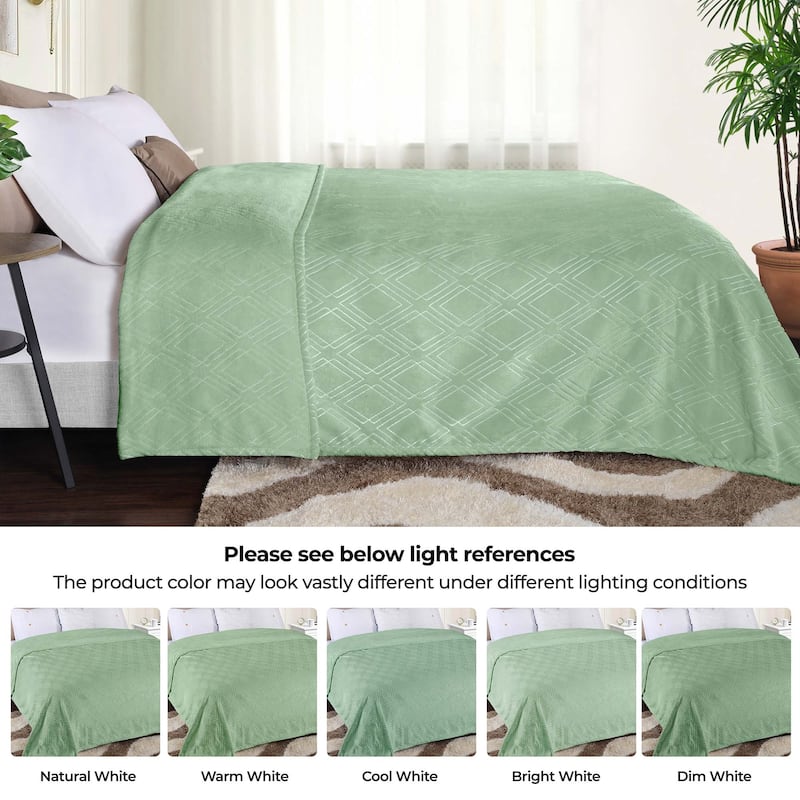 Superior Alaska Diamond Soft Fluffy Fleece Blanket