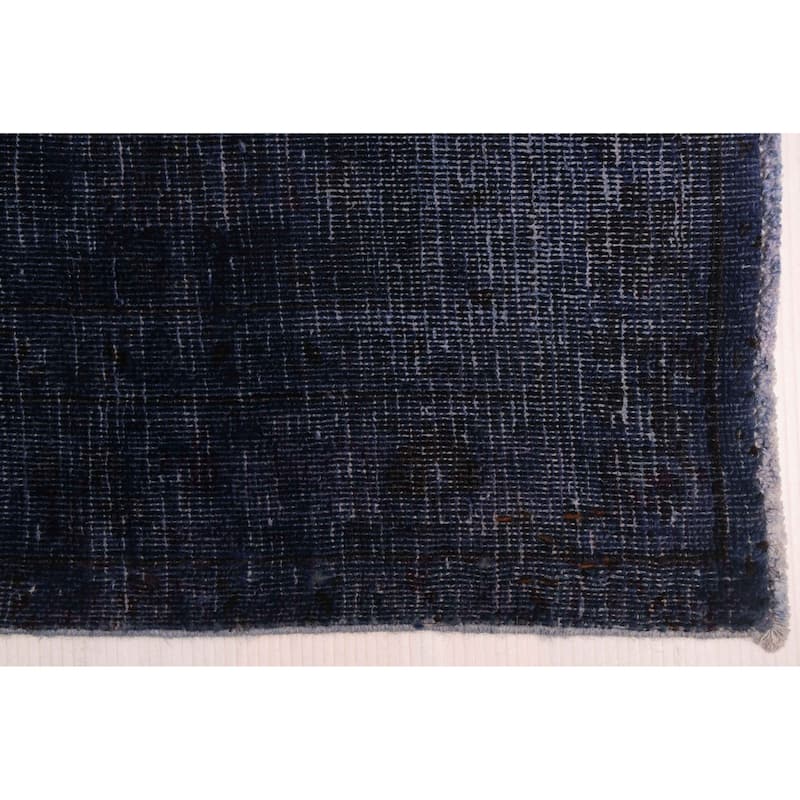 ECARPETGALLERY Hand-knotted Color Transition Dark Navy Wool Rug - 9'10 x 12'4