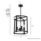 preview thumbnail 11 of 13, Hunter Astwood 16" 4-Light Round Chandelier, Dining Room Table, Kitchen Island, Cage, Transitional, Art-Deco