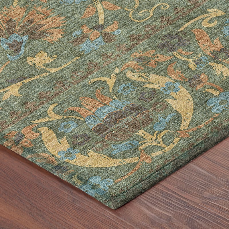 Machine Washable Indoor/ Outdoor Global Alix Chantille Rug