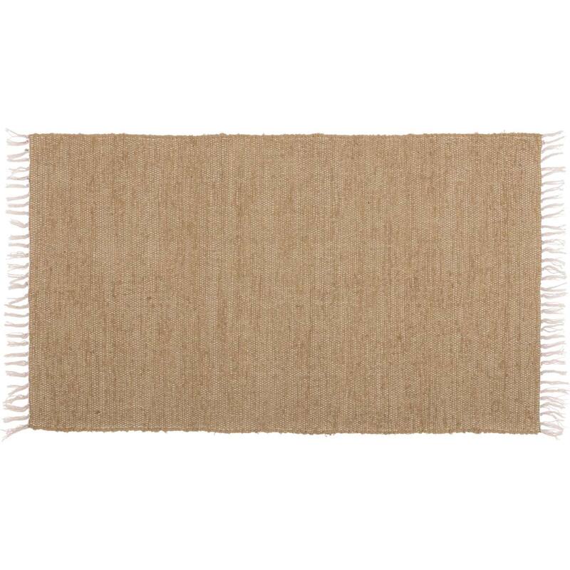 Burlap Natural Chindi-Rag Rug - 3' x 5'