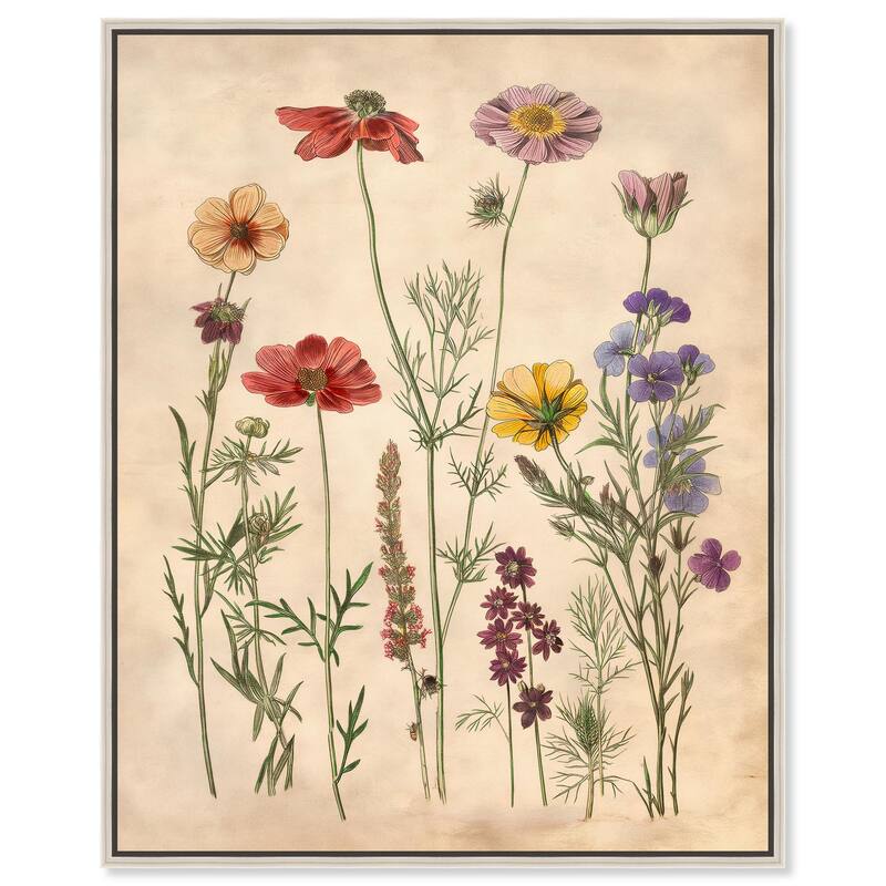 Pollinator Portrait II Canvas by Art Remedy - Silver - 36" x 45"