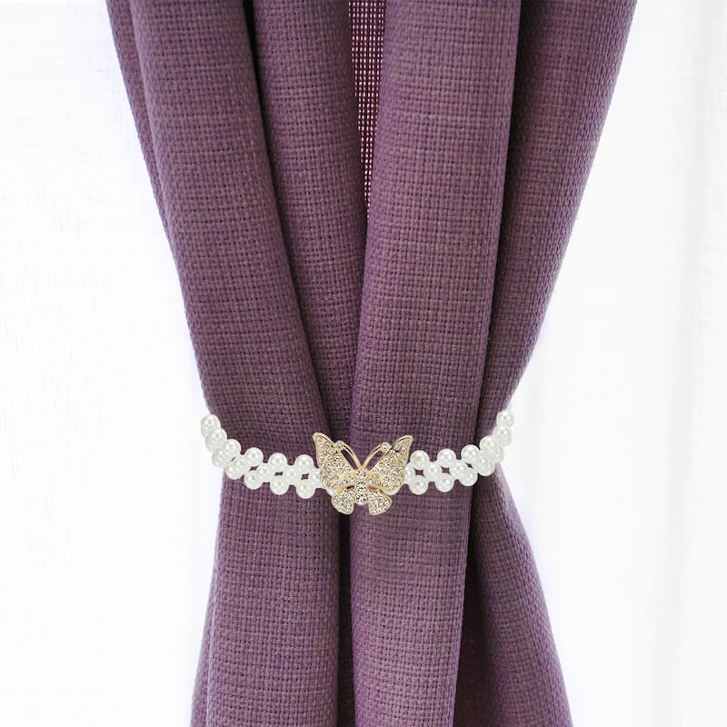 Curtain Tiebacks Ropes, 2pcs Butterfly Style Drape Tie Backs