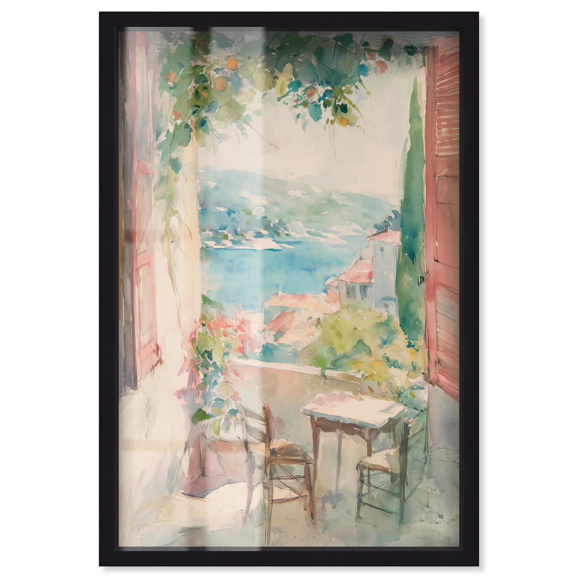 Feel the Breeze Coastal Wall Decor Shadowbox Print by Art Remedy