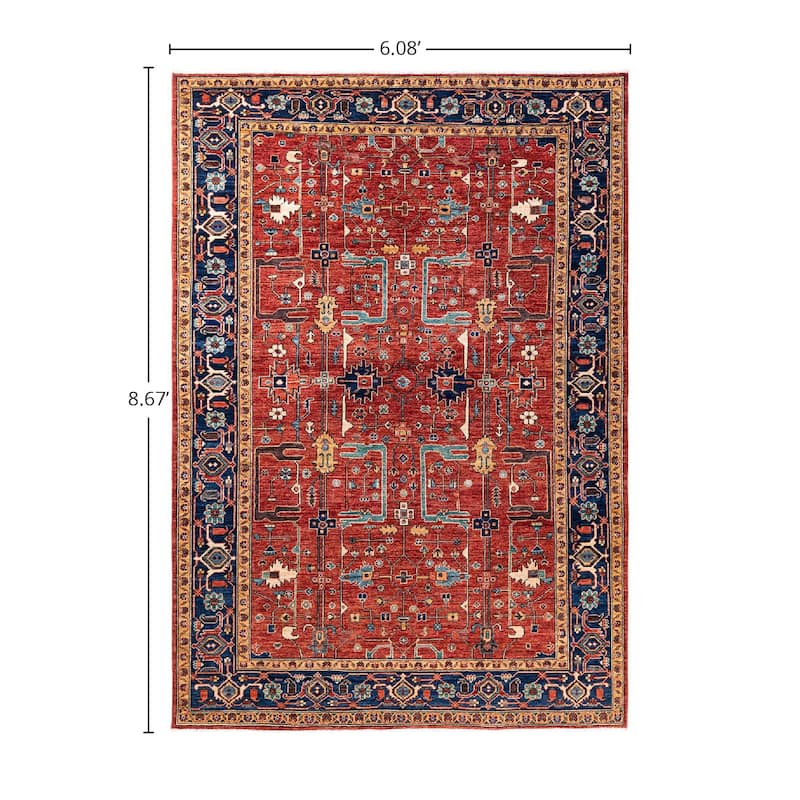 Serapi, One-of-a-Kind Hand-Knotted Area Rug - 6' 1" x 8' 8"