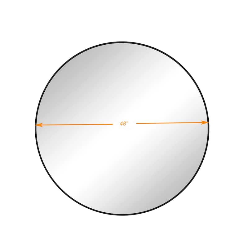 Wall Mirror 48 Inch Oversized Big Size Circular Mirror Metal Framed Mirror Round Vanity Mirror Dressing Mirror