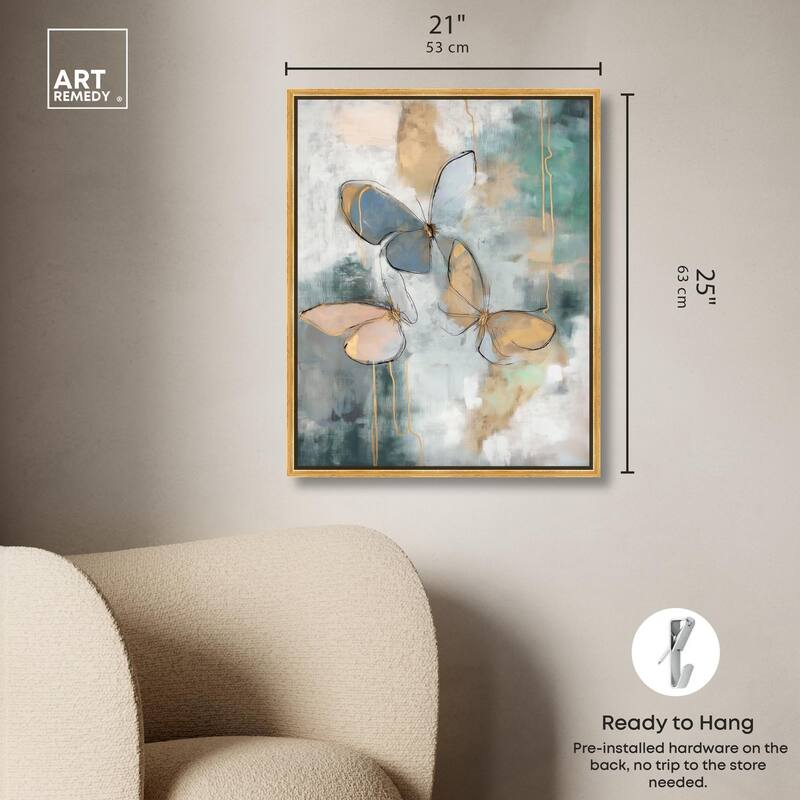 Butterflies Dream II Canvas by Art Remedy