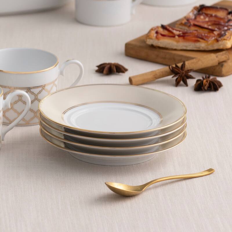 Noritake Eternal Palace Set Of 4 Saucers, 6"