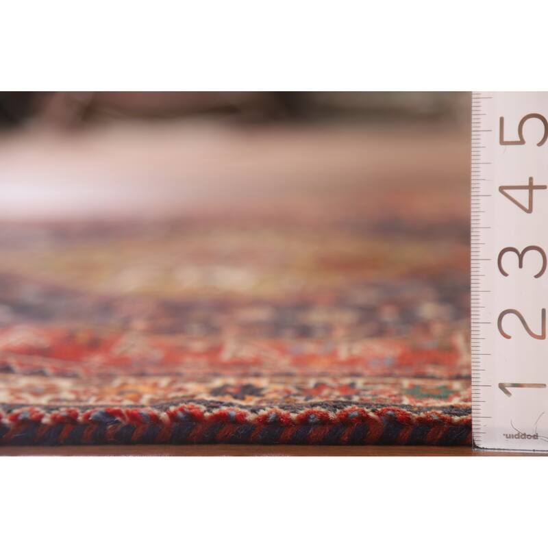 Hand Knotted Oriental 100% Wool Carpet Traditional Tribal Navy Blue & Blues Shiraz Area Rug - 5' 3'' X 3' 11''