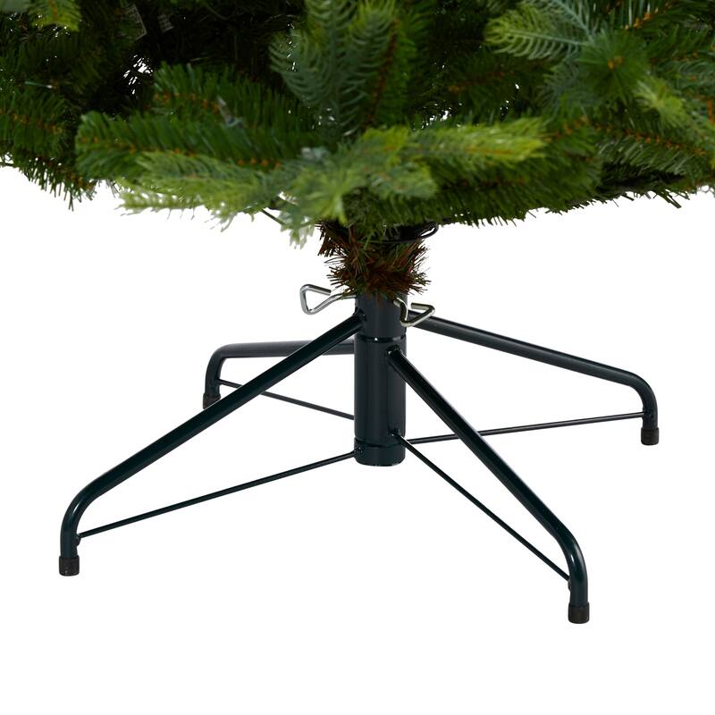 7ft. Spruce Artificial Christmas Tree with 931 Branches - Classic Full-Bodied Seasonal Holiday X-Mas Display