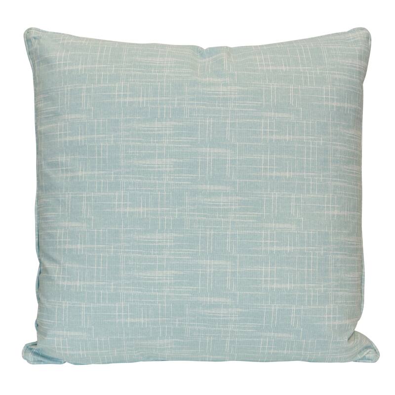 StyleCraft Weave Textured Pillow - 24" x 24" - Powder Blue