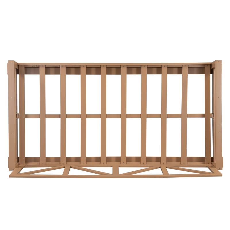 Acacia Wood Twin Size Patio Swing Bed Modern Porch Swing Hanging Bed Frame with 16.4ft Hemp Ropes for Garden,Backyard