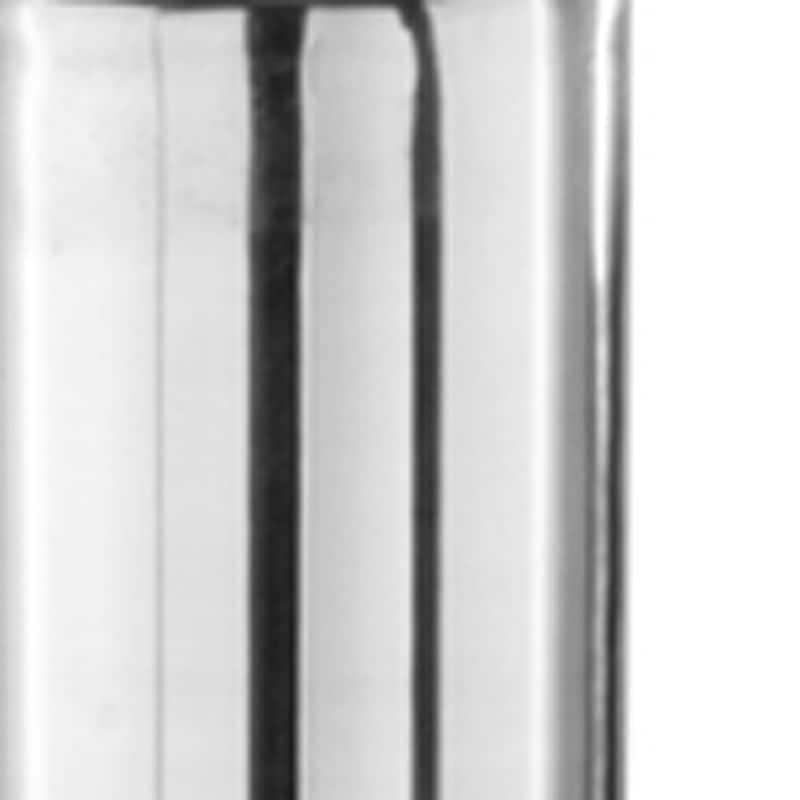 HomeRoots 56" Silver Aluminum Cylinder Table Vase