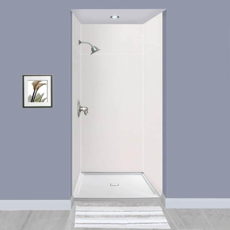 Transolid Expressions 36-in X 36-in X 96-in Glue to Wall Shower Walls - 36" x 36" x 96" - 36" x 36" x 96"