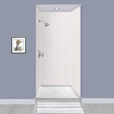 Transolid Expressions 36-in X 36-in X 96-in Glue to Wall Shower Walls - 36" x 36" x 96" - 36" x 36" x 96"