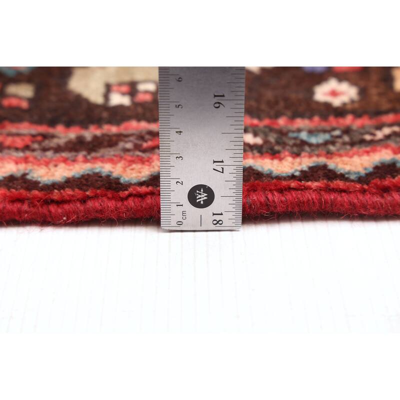 ECARPETGALLERY Hand-knotted Andelz Red Wool Rug - 3'6 x 9'9