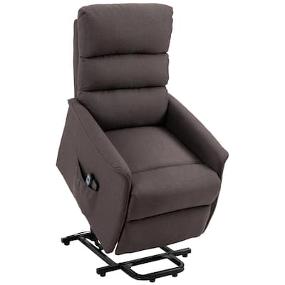 Multi-functional Soft Electric Power Lift Recliner Chair with Remote Control and Side Pockets