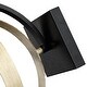 preview thumbnail 8 of 10, 1-Light Distressed Black and Wood Tone Globe Cage Outdoor Wall Lantern Sconce Light with Clear Glass Cylinder - 11.7"H
