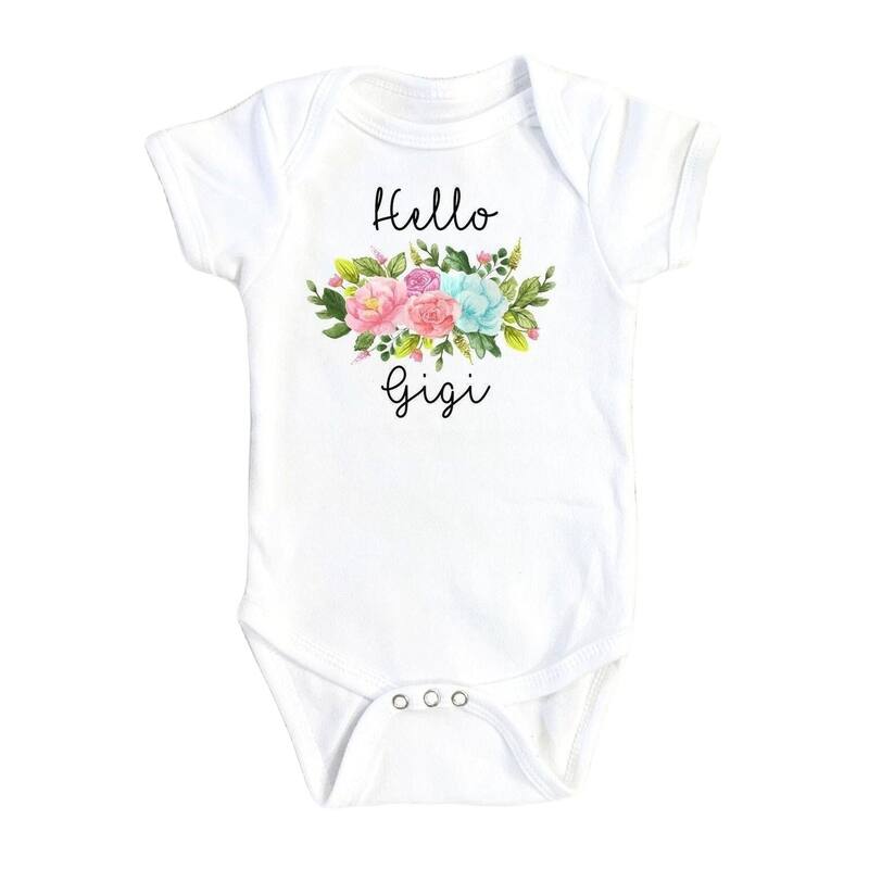 Gigi Italian - Baby Boy Girl Clothes Infant Bodysuit Funny Cute Newborn - Blue - 0-3M