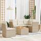 Option Beige-2x middle+table+3x corner