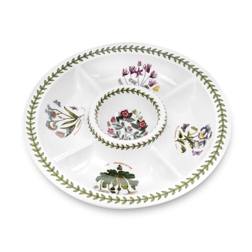 Portmeirion Botanic Garden Chip and Dip Set - 14 in