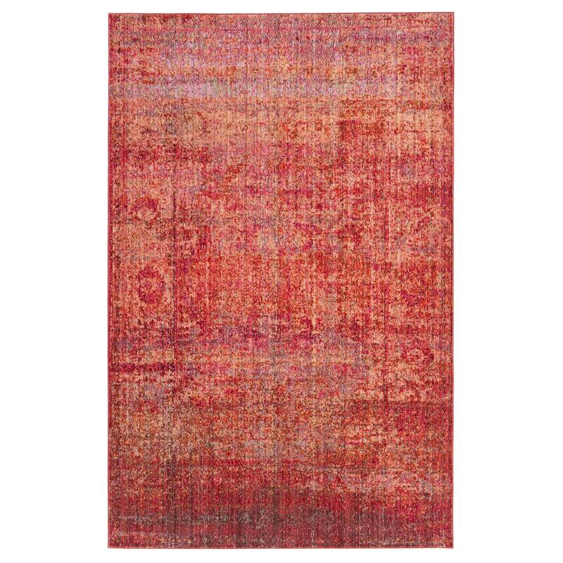 SAFAVIEH Valencia Molly Distressed Vintage Boho Oriental Polyester Rug