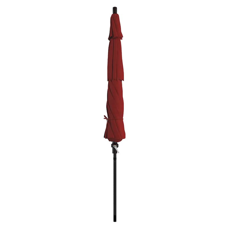 California Umbrella 11' Sun Master Patio Umbrella Bronze Aluminum Pole Fiberglass Ribs Crank Lift Collar Tilt Pacifica Capri